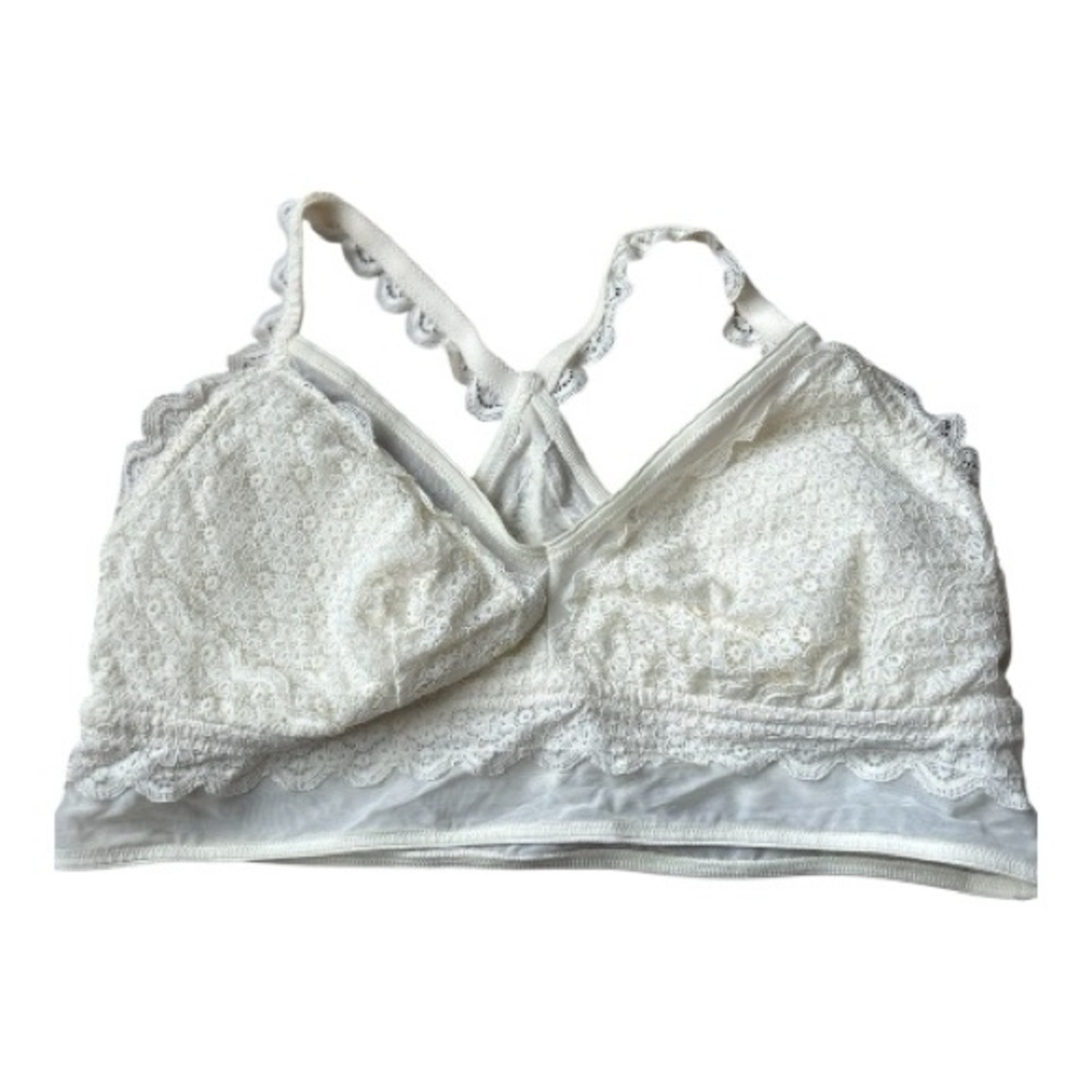 $5 in a bundle Aerie white lace bralette padded cups XL